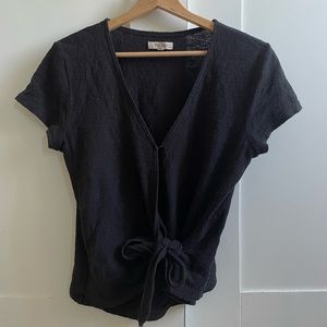 Madewell wrap-tie top
